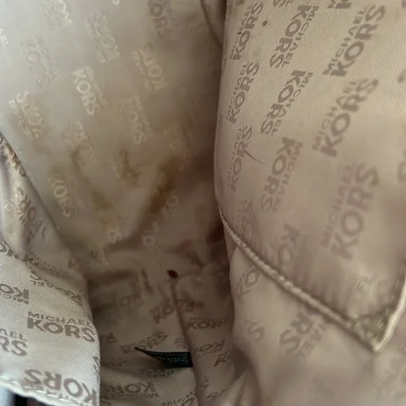 Michael Kors Dusty Rose Gold accents Leather Satchel Crossbody Bag - Picture 10 of 13